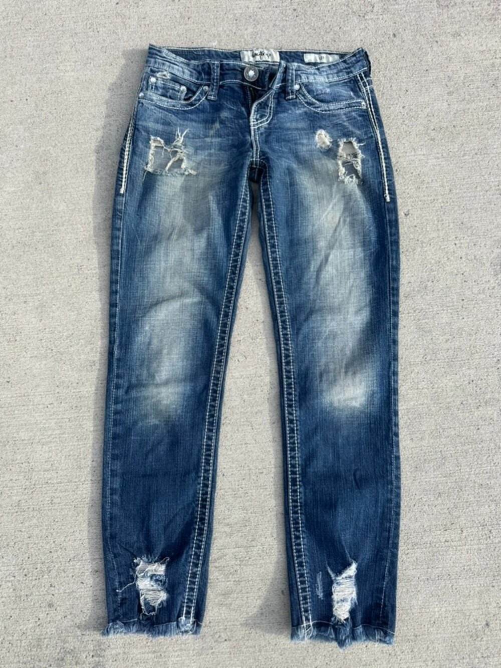 Daytrip Leo Distressed Skinny Jeans – Women’s Size 25